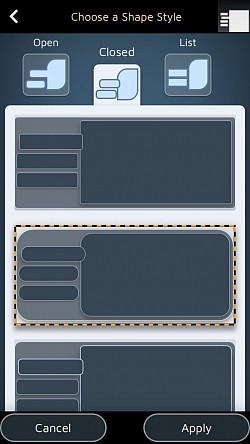 15 esiasetusta välilehtien ja sivujen muotojen määrittämiseen